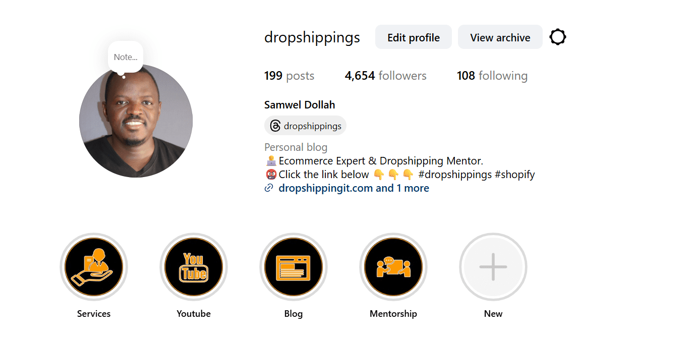 Optimize Instagram Profile