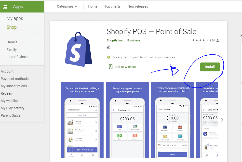 How To Sell On Shopify In 10 Easy Steps 20 shopify point of sale on google playstore