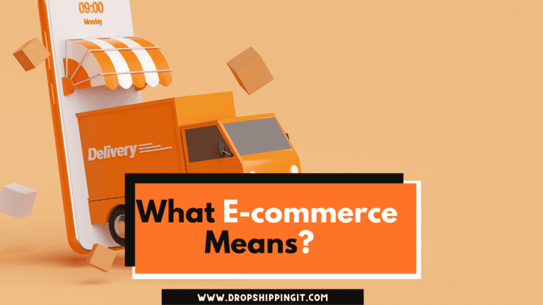 What ecommerce means