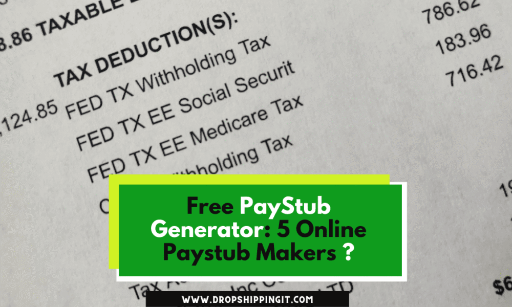 Free PayStub Generator : 5 Online Paystub Makers