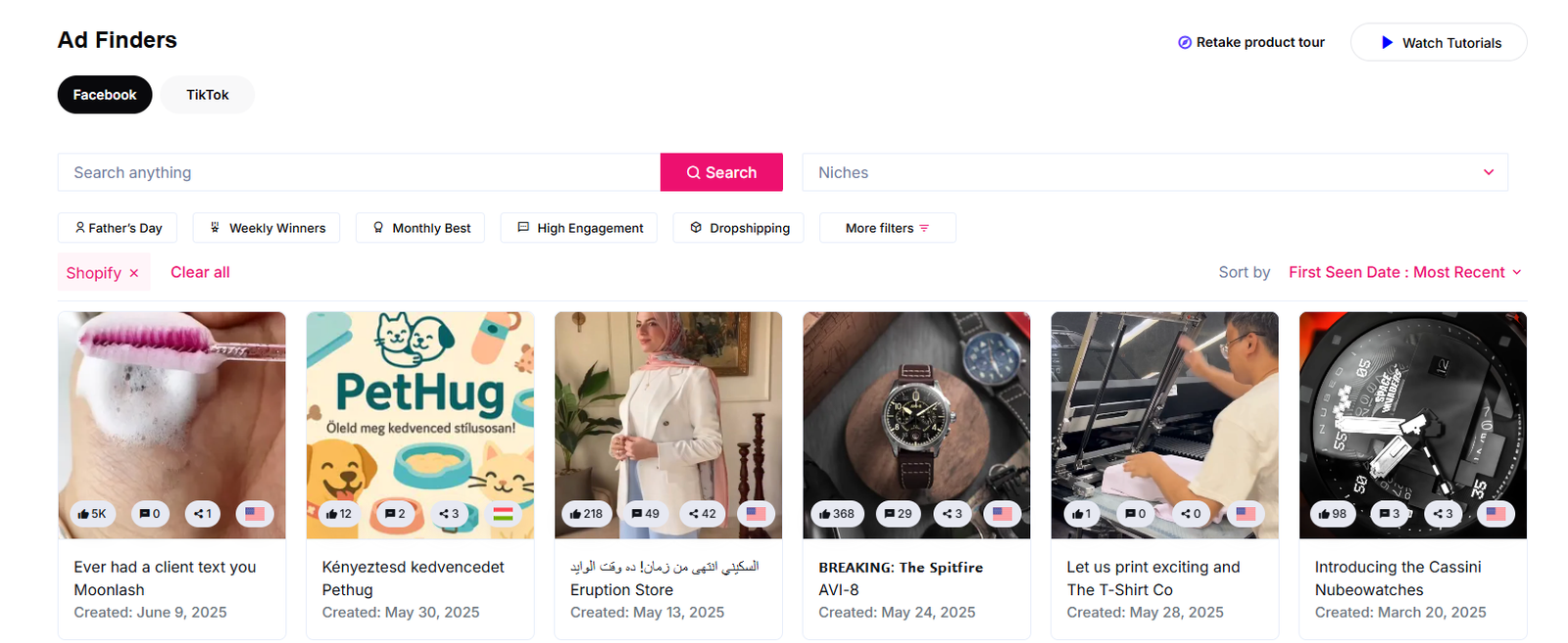 Ad finders