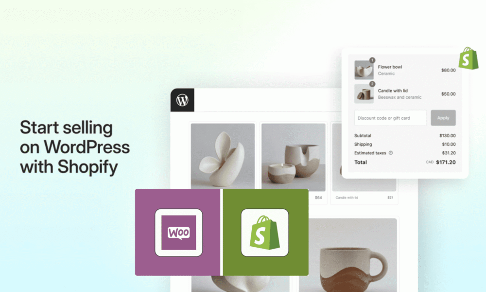 Sell on wordpress with Shopify plugin for wordpress