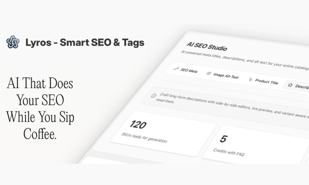 Lyros Smart SEO & Tags Review: The Best AI SEO Shopify App